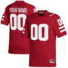 Custom Nebraska Cornhuskers Football Scarlet Premier Jersey - All Stitched