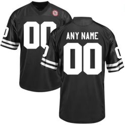 Custom Nebraska Cornhuskers Football Black Jersey - All Stitched