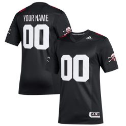 Custom Nebraska Cornhuskers Football Black Premier Strategy Jersey - All Stitched