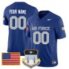 Custom Air Force Falcons Football Royal Blue Home Game Jersey - All Stitched
