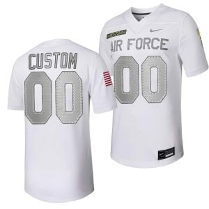 Custom Air Force Falcons Football White Rivalry Jersey - All Stitched