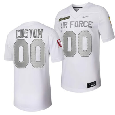 Custom Air Force Falcons Football White Rivalry Jersey - All Stitched