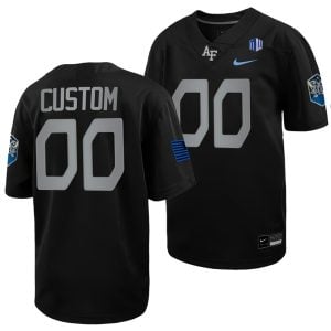 Custom Air Force Falcons Football Black Rivalry Jersey - All Stitched