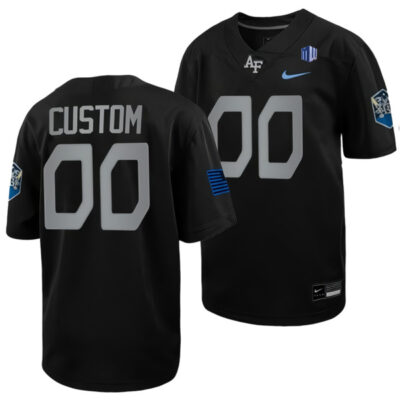 Custom Air Force Falcons Football Black Rivalry Jersey - All Stitched