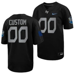 Custom Air Force Falcons Football Black Rivalry Jersey - All Stitched