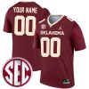 Custom Oklahoma Sooners Football Legend Crimson Jersey - All Stitched