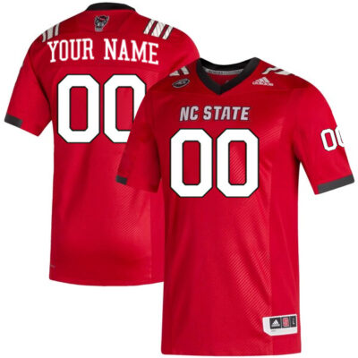 Custom North Carolina State Wolfpack Football Red Home Game Jersey - All Stitched