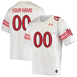 Custom Utah Utes Football White Throwback Game Jersey - All Stitched