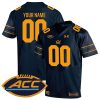 Custom California Golden Bears Football Navy Home Game Jersey - All Stitched