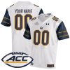 Custom California Golden Bears Football White Away Game Jersey - All Stitched