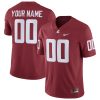 Custom Washington State Cougars Football Crimson Home Game Jersey - All Stitched