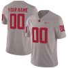 Custom Washington State Cougars Football Grey Alternate Game Jersey - All Stitched