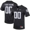 Custom Washington State Cougars Football Charcoal Alternate Game Jersey - All Stitched