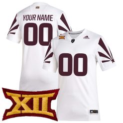 Custom Arizona State Sun Devils Football White Jersey - All Stitched