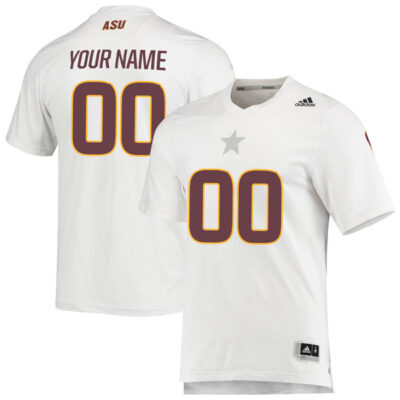Custom Arizona State Sun Devils Football White Aeroready Jersey - All Stitched