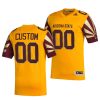 Custom Arizona State Sun Devils Football Gold Premier Jersey - All Stitched