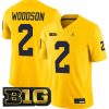 Charles Woodson Michigan Wolverines Football All Maize Jersey - All Stitched