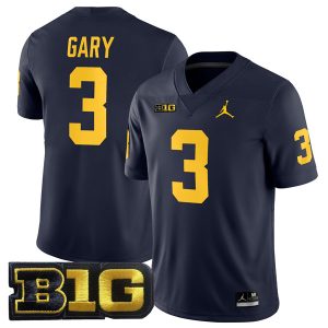 Rashan Gary Michigan Wolverines Football Navy Home Jersey - All Stitched