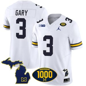 Rashan Gary Michigan Wolverines Football White Vapor F.U.S.E Limited Jersey - All Stitched