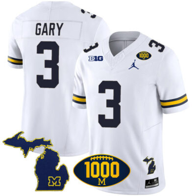 Rashan Gary Michigan Wolverines Football White Vapor F.U.S.E Limited Jersey - All Stitched