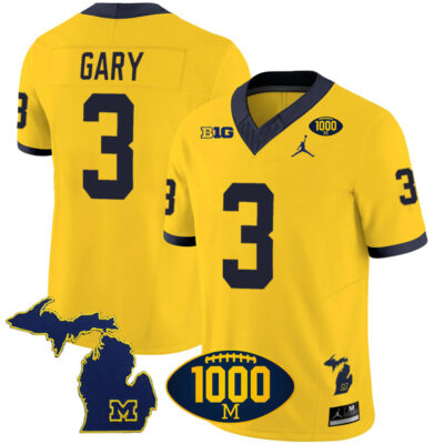 Rashan Gary Michigan Wolverines Football Maize Vapor F.U.S.E Limited Jersey - All Stitched