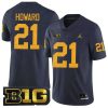 Desmond Howard Michigan Wolverines Football Navy Home Jersey - All Stitched