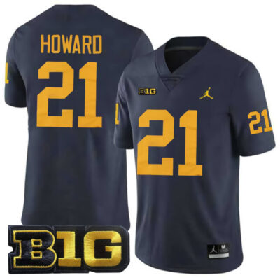 Desmond Howard Michigan Wolverines Football Navy Home Jersey - All Stitched