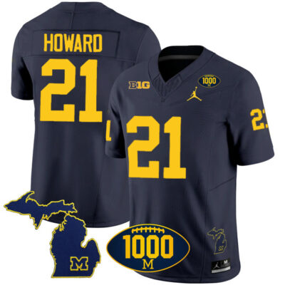 Desmond Howard Michigan Wolverines Football Navy Vapor F.U.S.E Limited Jersey - All Stitched
