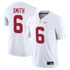 DeVonta Smith Alabama Crimson Tide Football White Away Game Stitched Jersey