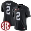 Caleb Downs Alabama Crimson Tide Football Black Alternate Game Jersey - All Stitched