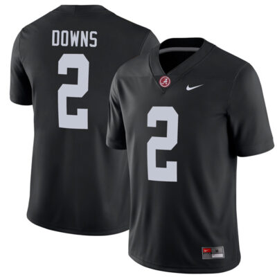 Caleb Downs Alabama Crimson Tide Football Black Alternate Game Stitched Jersey