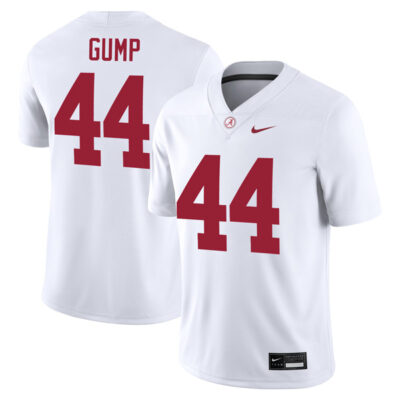 Forrest Gump Alabama Crimson Tide Football White Away Game Stitched Jersey
