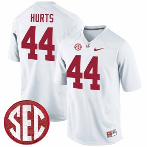 Forrest Gump Alabama Crimson Tide Football White Alumni Stitched Jersey w/ SEC Patch
