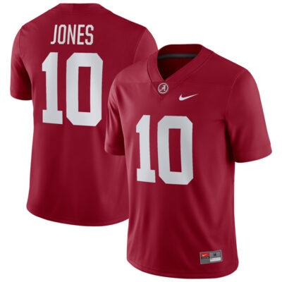 Mac Jones Alabama Crimson Tide Football Crimson Home Game Stitched Jersey