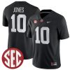 Mac Jones Alabama Crimson Tide Football Black Alternate Game Jersey - All Stitched