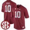 Mac Jones Alabama Crimson Tide Football Crimson Alumni Jersey - All Stitched