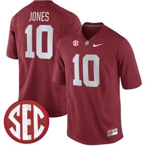 Mac Jones Alabama Crimson Tide Football Crimson Alumni Jersey - All Stitched