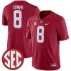 Julio Jones Alabama Crimson Tide Football Crimson Home Game Jersey - All Stitched