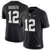 Joe Namath Alabama Crimson Tide Football Black Alternate Game Stitched Jersey