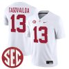 Tua Tagovailoa Alabama Crimson Tide Football White Away Game Jersey - All Stitched