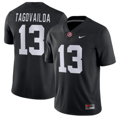 Tua Tagovailoa Alabama Crimson Tide Football Black Alternate Game Stitched Jersey