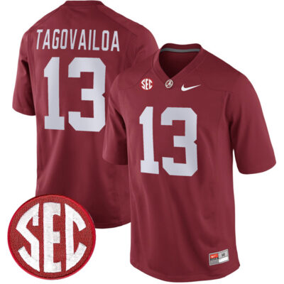 Tua Tagovailoa Alabama Crimson Tide Football Crimson Alumni Jersey - All Stitched