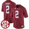 Derrick Henry Alabama Crimson Tide Football Crimson Alumni Jersey - All Stitched