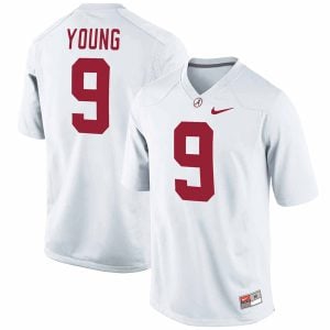 Bryce Young Alabama Crimson Tide Football White Alumni Stitched Jersey