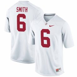 DeVonta Smith Alabama Crimson Tide Football White Alumni Stitched Jersey
