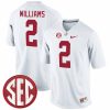 Ryan Williams Alabama Crimson Tide Football White Alumni Jersey - All Stitched