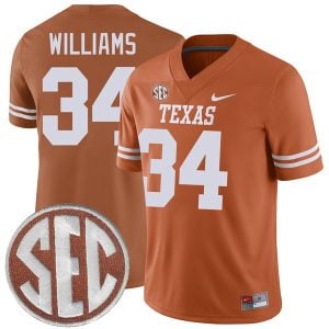 Ricky Williams Texas Longhorns Football Orange Home Game Jersey - All Stitched