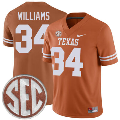 Ricky Williams Texas Longhorns Football Orange Home Game Jersey - All Stitched