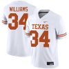 Ricky Williams Texas Longhorns Football White Away Game Jersey - All Stitched