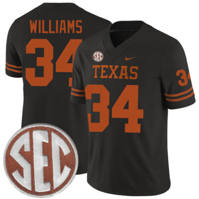 Ricky Williams Texas Longhorns Football Black Alternate Game Jersey - All Stitched